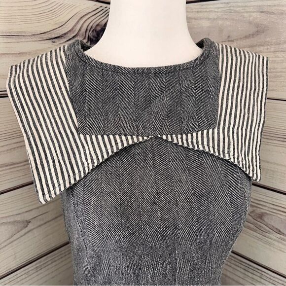 MODCLOTH Mata Traders Herringbone Collar Fit & Flare Dress - Picture 2 of 7